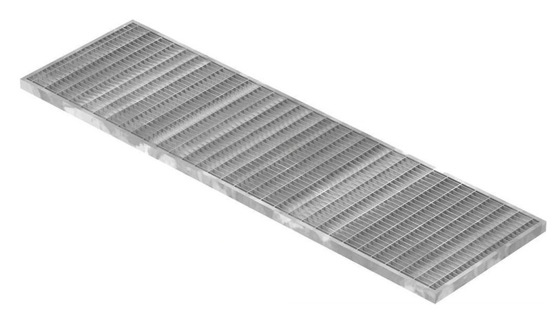 Rinnenrost Gitterrost Befahrbar 240x990x30 Mm Mw30x10 Mm Stahl Feuerverzinkt