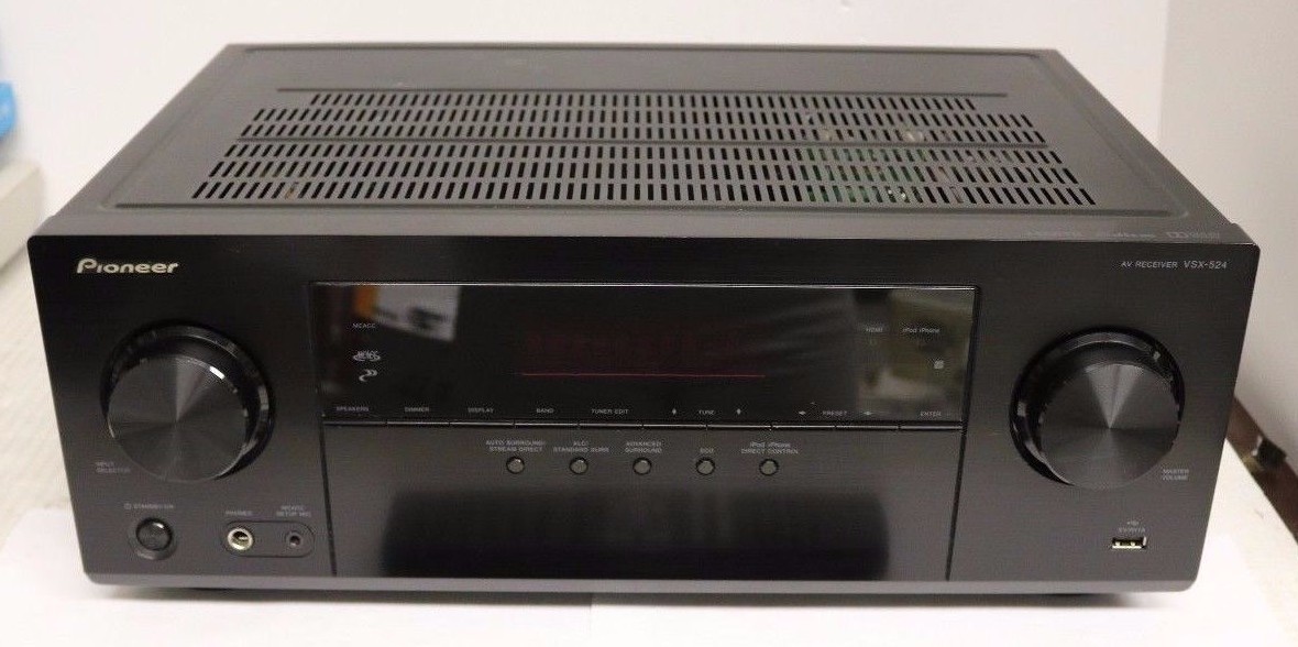 Pioneer VSX 524 K 5.1 Channel AV Reciever with 3D and 4K Pioneer VSX 524 K 5.1 Channel AV Reciever with 3D and 4K