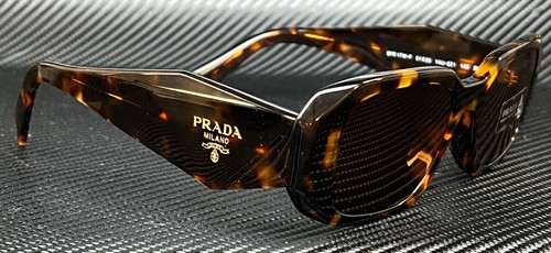 Pre-owned Prada Pr 17ws Vau2z1 Havana Dark Brown Women's 49 Mm Sunglasses