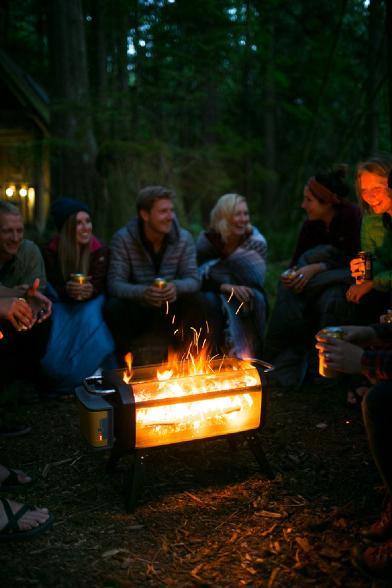 BioLite FirePit * Smokeless Fire Pit Grill * Wood Charcoal Burning USB Bluetooth