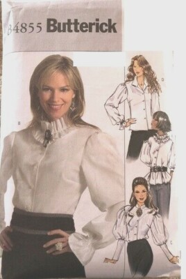 🧵👗✂4855 PATRON BUTTERICK 4 CREATIONS CHEMISE ELEGANTE CHIC 36 AU 50