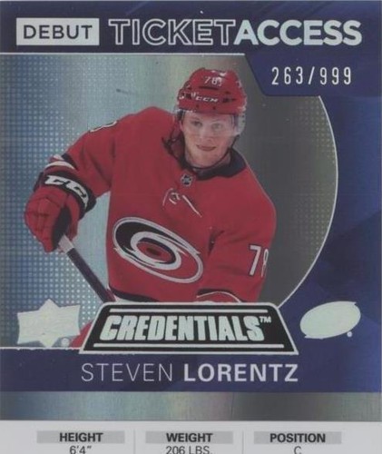 2021-22 Upper Deck Credentials - Steven Lorentz #70