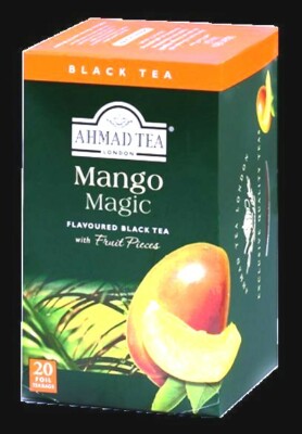 Mango Magic Black Foiled Tea Bags 20 CT 1 case ( 6 x 20 =120 CT ) NEW
