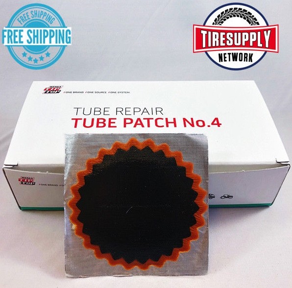No.4 Rema Tip Top Tube Patch Repair (3", 76mm) Round (30 Per Box) Auto