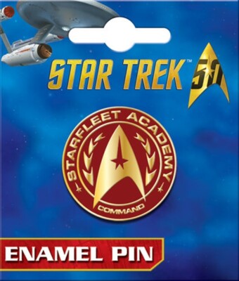 Classic Star Trek TV Series Starfleet Academy Command Logo Metal Pin NEW UNUSED