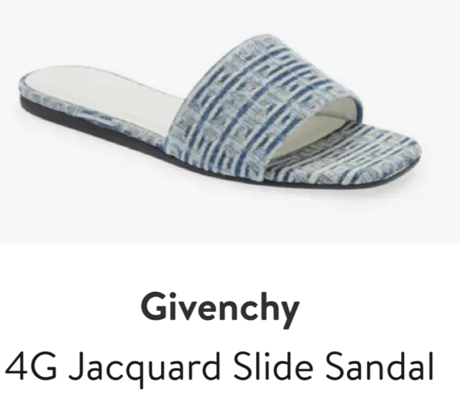 サンダル・ミュール GIVENCHY MEDIUM BLUE DENIM 4G CUBE MULE SANDALS NIB Givenchy 4G Cube Denim Blue Mules Sandals Kitten Heel 39