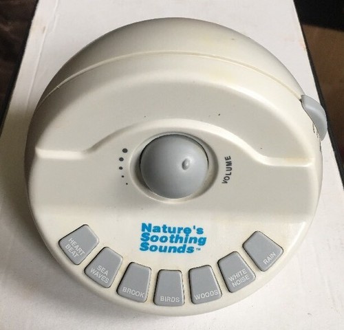 Nature's Soothing Sounds White Noise Sleep Machine - Battery Powered Portable