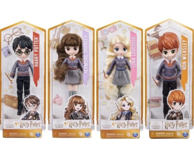 HARRY POTTER WIZARDING WORLD DOLLS  HERMIONE GRANGER RON WEASLEY LUNA LOVEGOOD