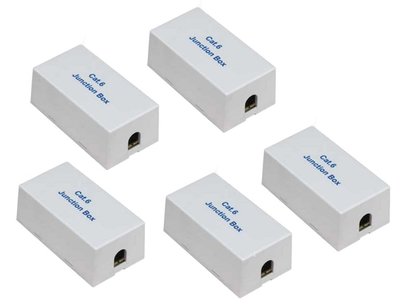 5x CAT6 CAT 6 Junction Box Type 110 & Punch Down LAN Ethernet Extender Adapter