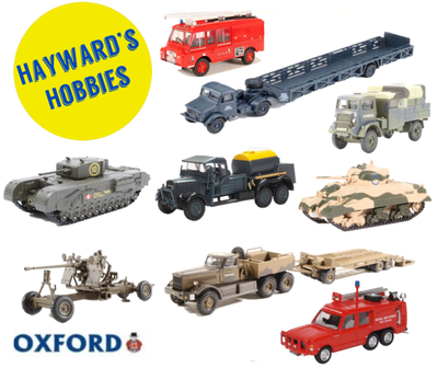 Oxford Diecast Military 1/76 Scale Bedford, Scammell, Churchill, Sherman, Tilly