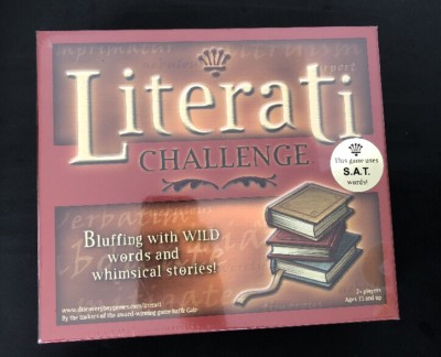 Literati Challenge Game Uses SAT Words Discovery Bay Games Ages 15 Up NEW SEALED