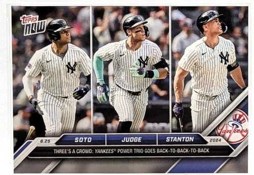 2024 Topps Now - Aaron Judge Giancarlo Stanton Juan Soto #595