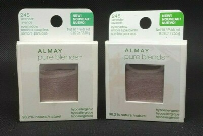 Almay Pure Blends Hypoallergenic Eyeshadow 245 Lavender 0.09oz (Lot of 2)