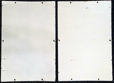EXCELLENT MATCHED PAIR ORIGINAL1952 TEXACO FIRE CHIEF Gas PUMP Signs 12 X 18 NR