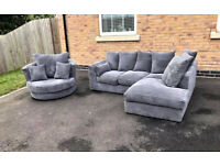 Swivel chair and corner sofas left/ right available in stcok.