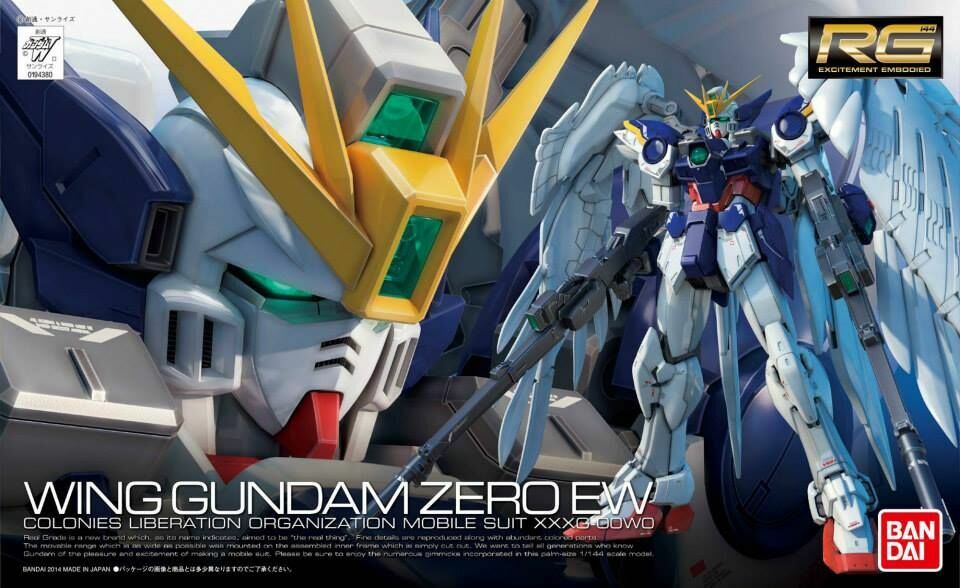 XXXG-00W0 Крыло Gundam Zero EW RG Model Kit Bandai Hobby