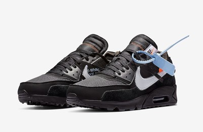 Nike Air Max 90 Off-White x ''The Ten'' Black 2019 AA7293-001 Men's Size 7.5