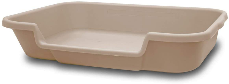 KittyGoHere Litter Box Senior Cat Litter Box 24&Prime;x20&Prime;x5&Prime; Beach Sand