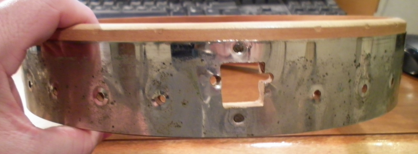 Antique Banjo Rim Tension Hoop Pot Parts Project Luthier Vintage