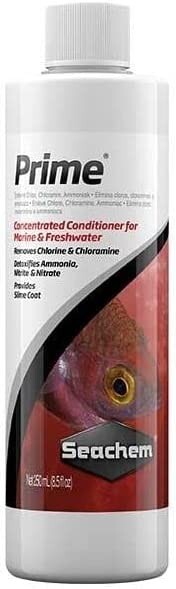 Seachem Prime Aquarium 250 ml Conditioner Fish Tank Toxics Remover Water Fresh
