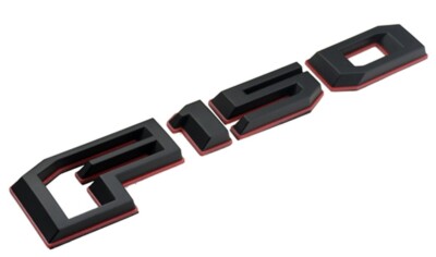1Pc Fits 15-18 F-1-5-0 Letter  Emblems Tailgate Badges 3D Nameplate Black Red