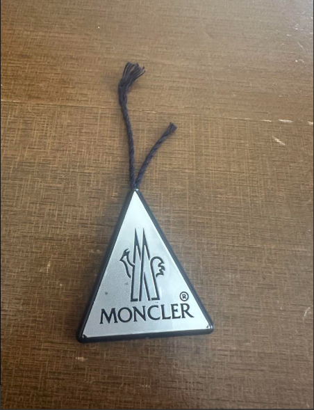 Authentic Moncler Silver triangle Tag from japan | eBay Authentic Moncler Silver triangle Tag from japan | eBay