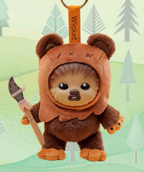 ［限定］Ewoks Star Wars Cosbi Plush Keychain Hot Toys Cosbi Star Wars Ewok Plush Keychain Blind Box