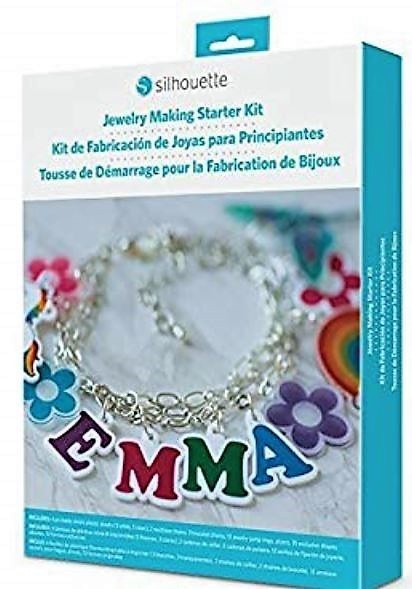 Silhouette Jewelry Making Starter Kit necklace bracelet ring plastic sheets NIB