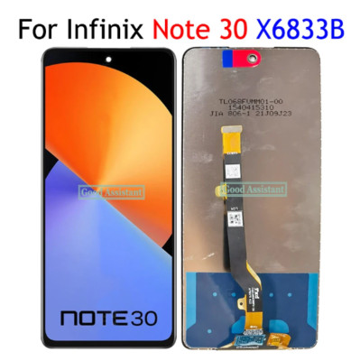 For Infinix Note 30 Note30 4G X6833 X6833B LCD Display Touch Screen Digitizer