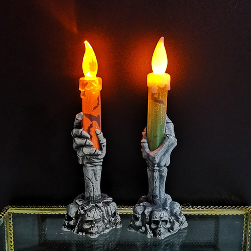 Ghost Candle Light Battery Operated Halloween Party Decoration Led