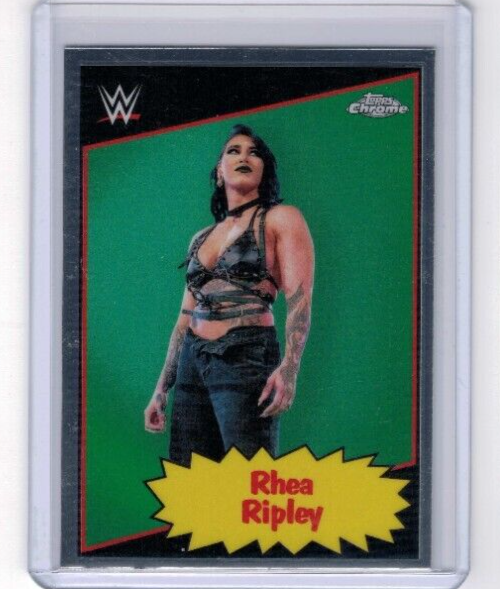 2025 Topps Chrome WWE Rhea Ripley 1985 Throwback (85TC-RR