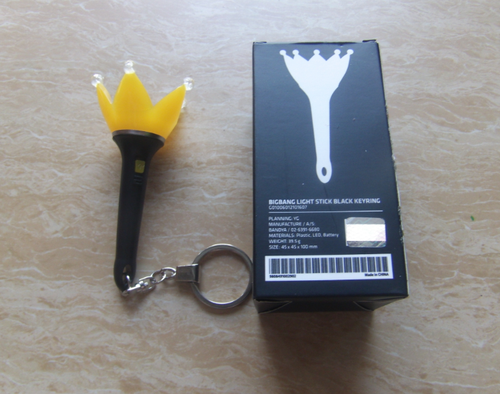 BIGBANG G-DRAGON Light Stick Keyring Glow LED Crown Hand