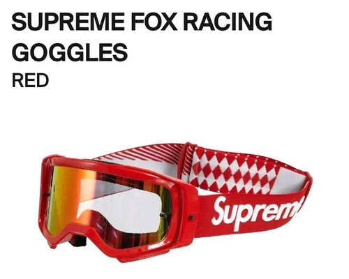 Supreme Fox Racing Goggles ゴーグル マスク Supreme Fox Racing Goggles Red - FW23 - US