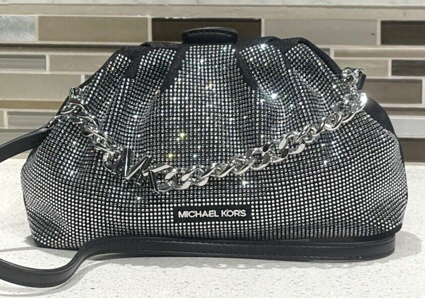MICHAEL KORS NOLA SMALL CHAIN CLUTCH CROSSBODY SHOULDER