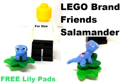 LEGO Lizard SALAMANDER Friends Reptile on FREE Lily Pads BRUNI