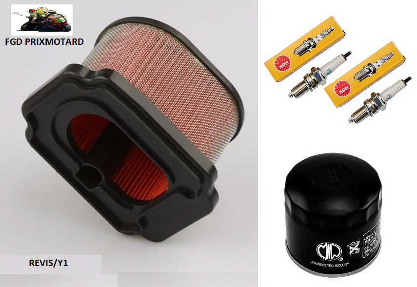 Servicekit Für Kawasaki ZR 750 C Zephyr (1991-1994) – Luftfilter, Ölfilter, 4x Zündkerzen | Wartungsset