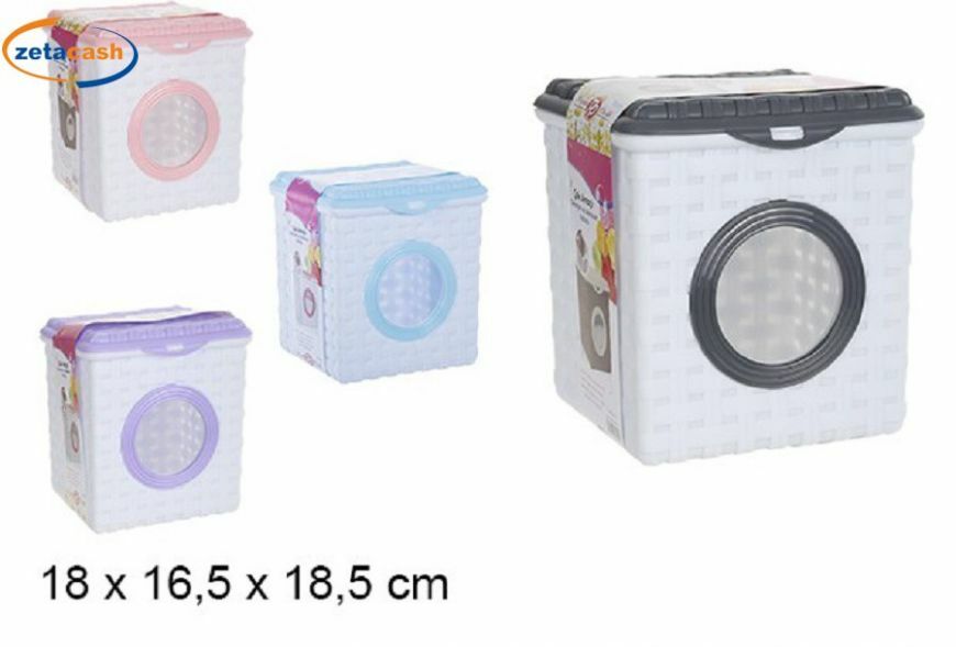 Box Contenitore Porta Detersivo In Polvere Lavatrice Lavastoviglie Con Oblò idea