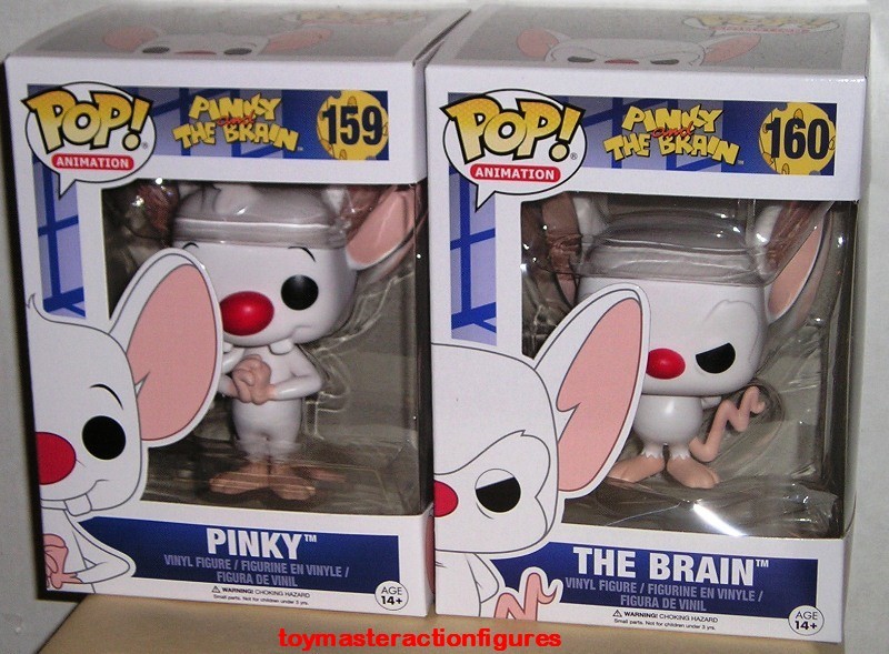 FUNKO POP 2016 ANIMATION PINKY #159 & THE BRAIN #160 Both Figures Are MINT COND | eBay
