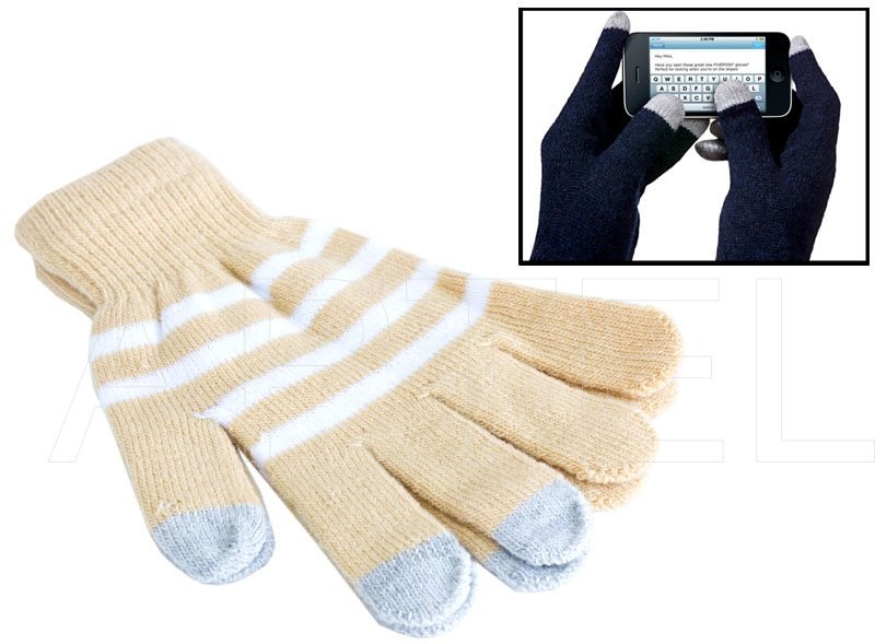 COPPIA DI GUANTI FREDDO INVERNO PER TOUCHSCREEN SMARTPHONE IPHONE SAMSUNG