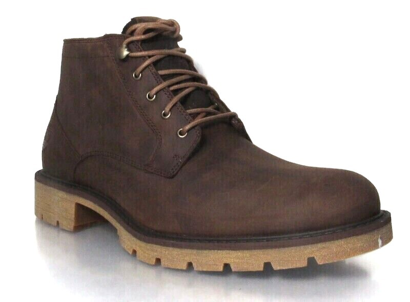 МУЖСКИЕ КОРИЧНЕВЫЕ КОЖАНЫЕ ВОДОНЕПРОНИЦАЕМЫЕ БОТИНКИ TIMBERLAND ELMHURST ИЗ НУБКА, A26HC