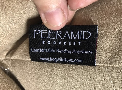 Hog Wild Peeramid Reading Pillow Taupe