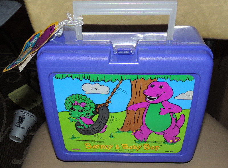 NWT Barney & Baby Bop Lunchbox & Thermos Set 1992