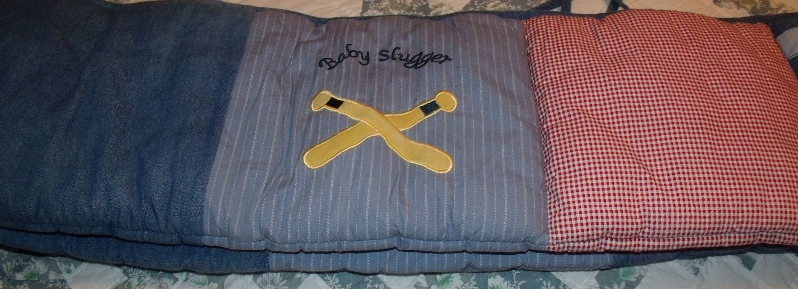 lambs and ivy sports crib bumper pad