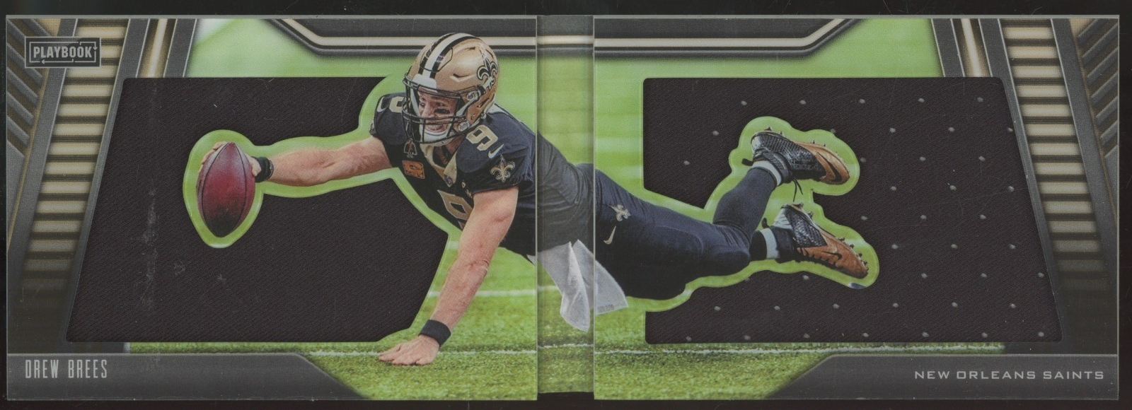2019 Panini Playbook Booklet Dual Jersey Game Of Inches Drew Brees /25 Jersey