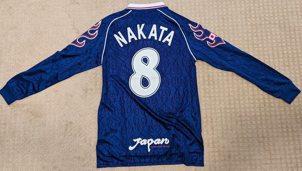 Japan 1998 Blue Nakata long sleeve Jersey Japan 1998 Blue Nakata long sleeve Jersey