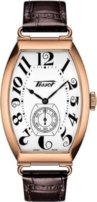 Pre-owned Tissot T1285053601200 Unisex Watch Analog Display Manual Movement Leather Band