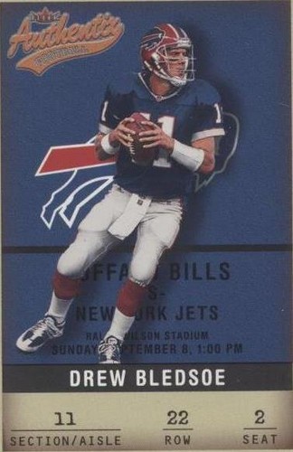 2002 Fleer Authentix Drew Bledsoe #22
