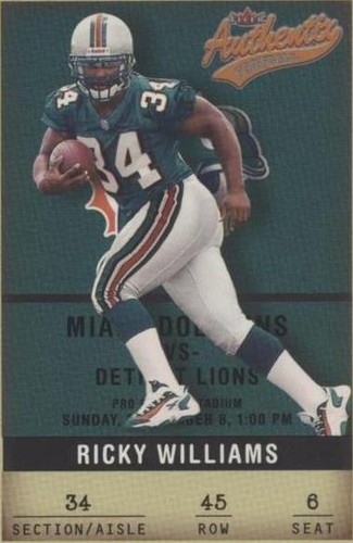 2002 Fleer Authentix Ricky Williams #45