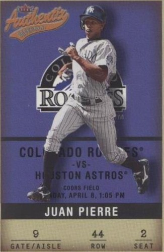 2002 Fleer Authentix - Juan Pierre #44