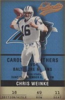 2002 Fleer Authentix Chris Weinke #49
